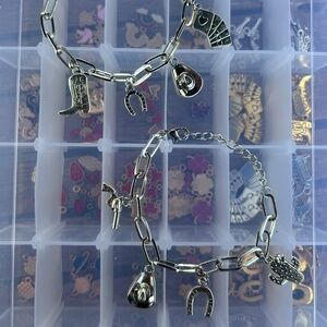 Handmade Cowboy Charm Bracelets